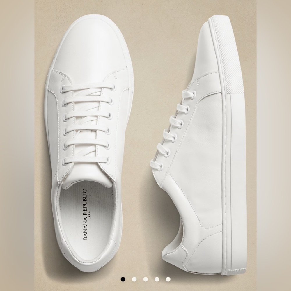 Banana Republic Vegan Leather Sneakers Men Size 11